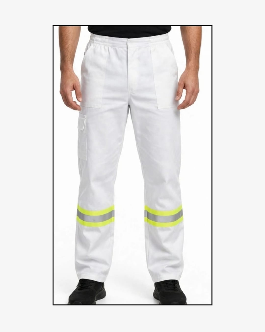 Calça Branca com Faixa